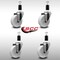Service Caster 4'' SS Nylon Wheel Swivel 1-3/8'' Expanding Stem Caster Set, 4PK SCC-SSEX20S414-NYS-138-4 - alternate 4